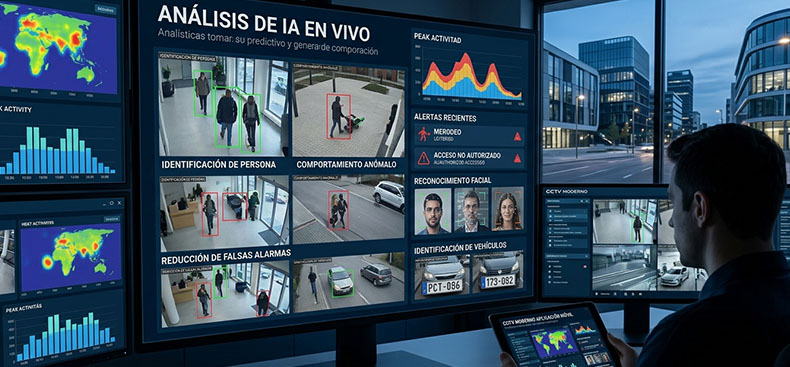 Circuitos cerrados modernos: ventajas de la inteligencia artificial aplicada a la videovigilancia